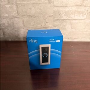 New in Box Ring Wired Doorbell Pro - Silver and Black
